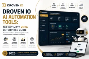 Droven IO AI Automation Tools for enterprise workflow automation, AI agents, integrations, analytics, scalability, and security in 2026