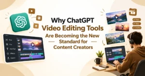 ChatGPT Video Editing Tools helping content creators edit, enhance, and produce videos with AI