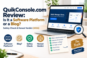 QuikConsole.com Review 2026 – Software Platform or Blog? Safety Check and Honest Verdict