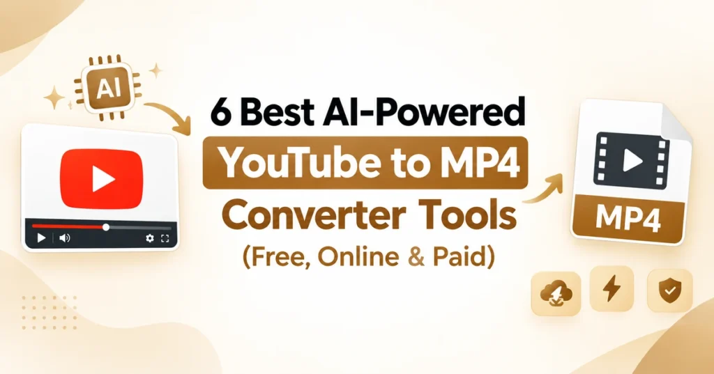 6 Best AI-Powered YouTube to MP4 Converter Tools, including free, online, and paid options